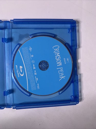 Crimson Peak (Blu-ray, 2015) Tom Hiddleston, Mia Wasikowska, Jessica Chastain