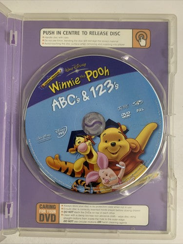 Winnie the Pooh: Abc's & 123's Discover the Magic Learning (DVD, 2004) Region 4