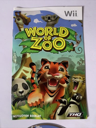 World of Zoo Nintendo Wii PAL 2009 Game Complete