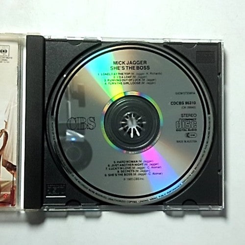 Mick Jagger – She's The Boss (CD, 1985) Europe *Missing back cover* CDCBS 86310