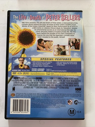 The Life and Death of Peter Sellers (DVD, 2004) Geoffrey Rush Region 4 NEW