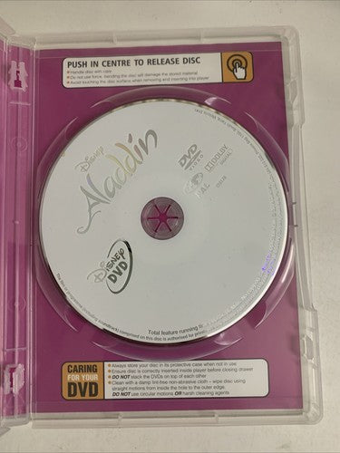 Aladdin (DVD, 1992) Disney Animation Movie Region 4
