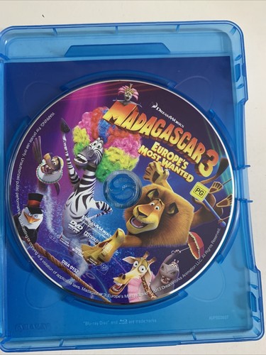 Madagascar 3: Europe's Most Wanted (Blu-ray + DVD, 2012, 2-Disc) Region B &4
