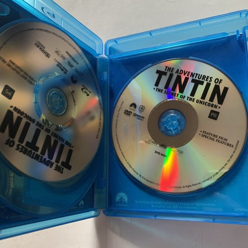 The Adventures of Tintin: Secret of the Unicorn (Bluray 3D + 2D, 3-Disc) RegionB