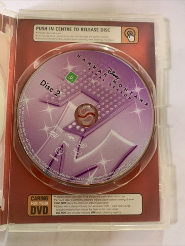 Hannah Montana : The Final Season 4 (DVD, 2009, 2-Disc) Miley Cyrus Region 4