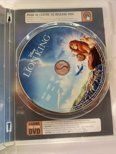 The Lion King (DVD, 1994) Disney Animation Region 4