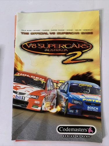 V8 Supercars Australia 2 PC Windows DVD-ROM Codemaster Car Racing Game Complete