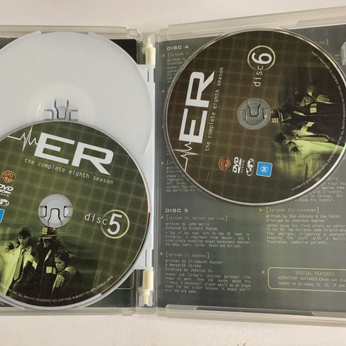 ER : The Complete Season 8 (DVD, 1999, 6-Disc) Region 4