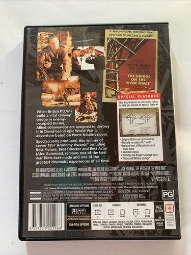 The Bridge on the River Kwai (DVD, 1957) Alec Guinness Region 4 NEW
