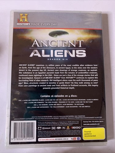 Ancient Aliens : Season 6 (DVD, 2013, 4-Disc) Region 4 NEW