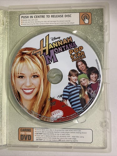 Hannah Montana: Pop Star Profile (DVD, 2006) Disney Miley Cyrus Region 4