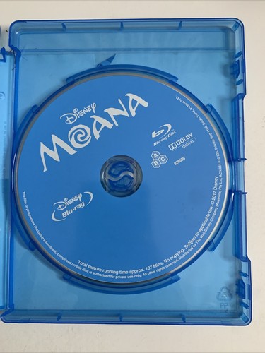 Moana (Blu-ray, 2016) Dwayne Johnson Disney Animation All Regions