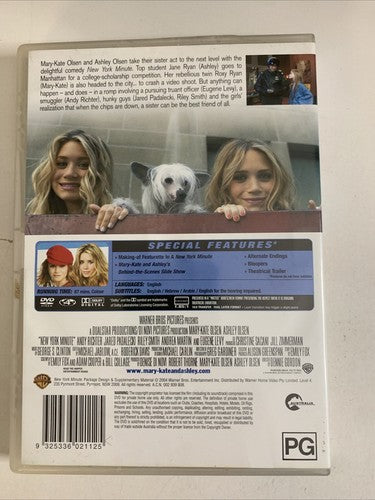 New York Minute (DVD, 2004) Ashley Olsen, Eugene Levy, Mary-Kate Olsen Region 4