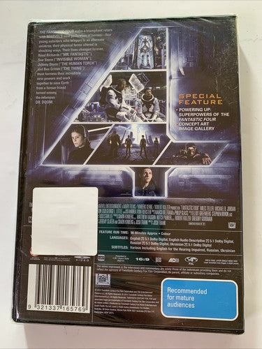 Fantastic Four (DVD, 2015) Michael B. Jordan, Miles Teller, Kate Mara NEW Sealed