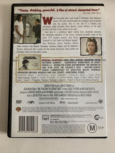 One Flew Over the Cuckoo's Nest (Special Edition, DVD, 1975) Region 4 NEW