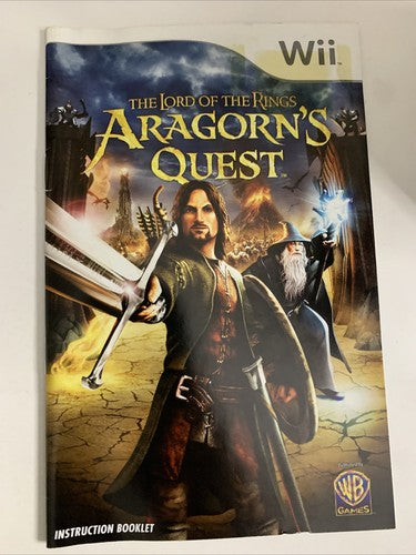 The Lord of the Rings Aragorn's Quest Nintendo Wii 2010 PAL Game Complete