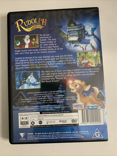 Rudolph the Red Nosed Reindeer: The Movie (DVD, 1998) Region 4