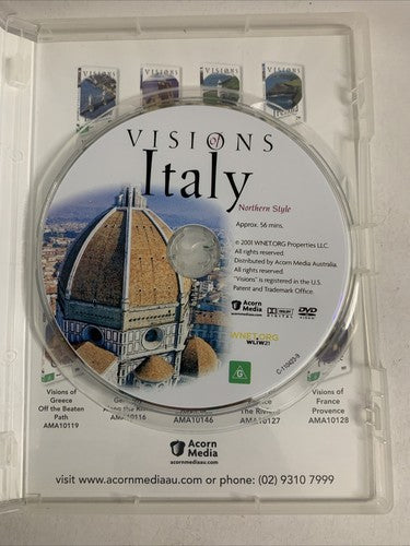 Visions of Italy: Northern Style (DVD, 2001) All Regions