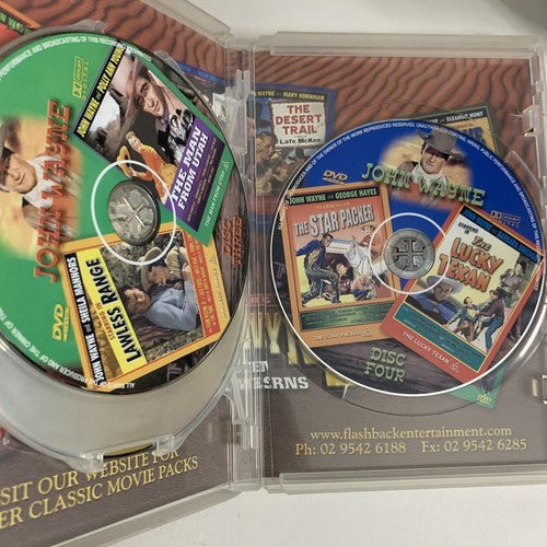 John Wayne In Ten Classic Westerns Movies (DVD, 4-Disc) All Regions