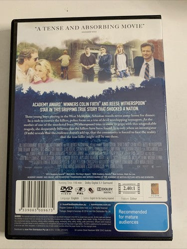 Devil's Knot (DVD, 2013) Colin Firth, Reese Witherspoon Region 4 &2 NEW
