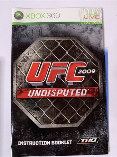 UFC 2009 Undisputed Microsoft XBOX 360 PAL Mixed MMA Game Complete
