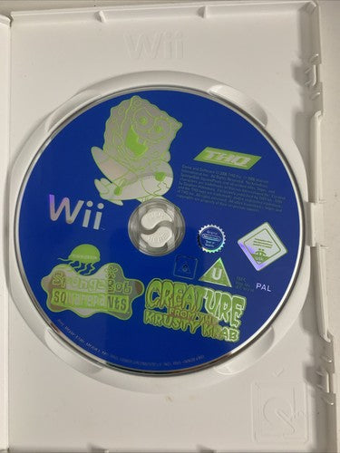 SpongeBob SquarePants: Creature From The Krusty Krab 2006 Nintendo Wii PAL Game