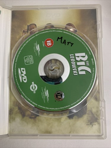 The Big Lebowski (DVD, 1997) Jeff Bridges, John Goodman, Steve Buscemi Region 4