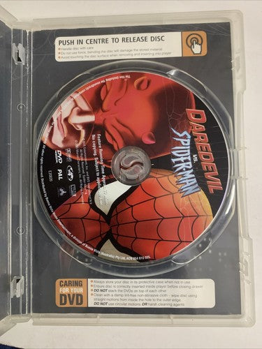 Daredevil Vs Spiderman (DVD, 2003) Disney Marvel Animation Region 4