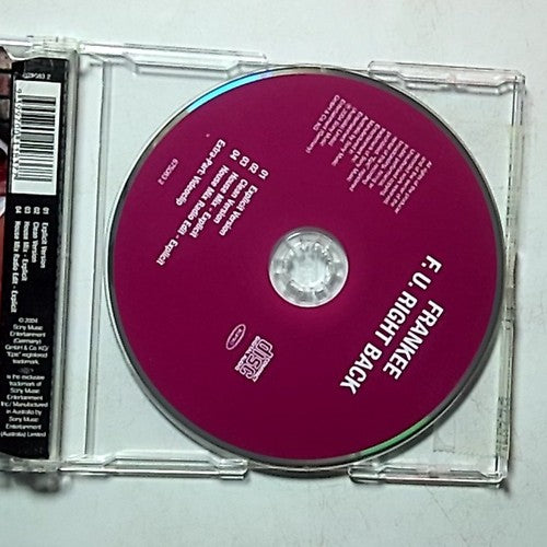 Frankee – F U Right Back (CD, 2004) Australia 675083 2
