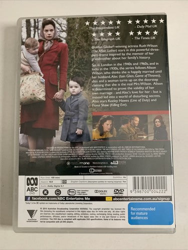 Mrs Wilson (DVD, 2018) Ruth Wilson, Iain Glen Region 4 NEW