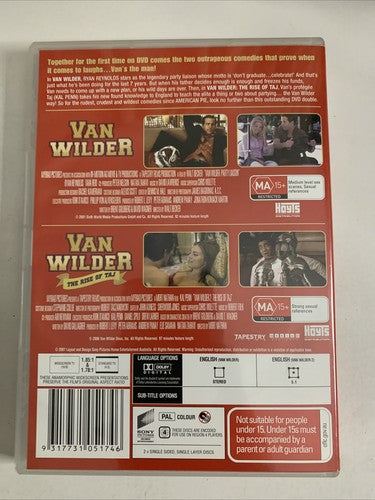 Van Wilder / Van Wilder 2: The Rise of the Taj (DVD, 2001, 2-Disc) Region 4 NEW