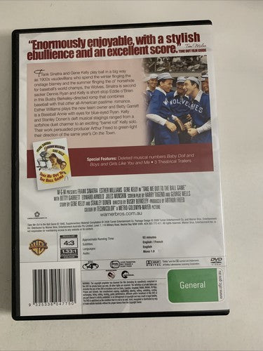 Take Me Out to the Ball Game (DVD, 1949) Frank Sinatra, Gene Kelly Region 4 NEW