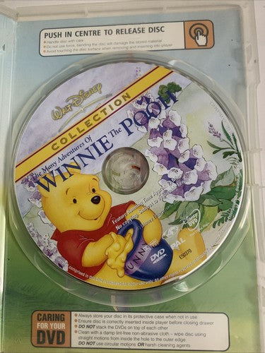 The Many Adventures of Winnie the Pooh (DVD, 1977) Disney Movie Region 4