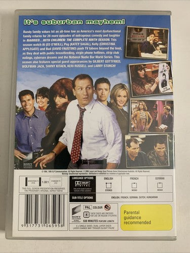 Married with Children : Season 9 (DVD, 1995, 4-Disc) Region 4 NEW