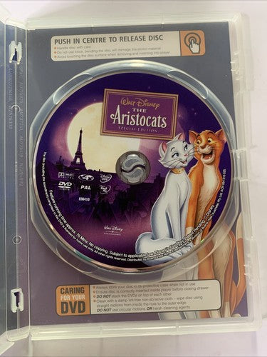 The Aristocats (Special Edition, DVD, 1970) Disney Animated Film Region 4