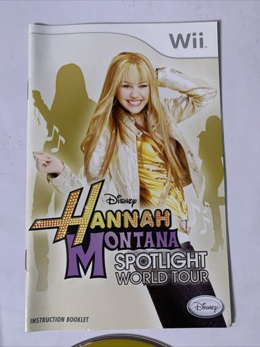 Hannah Montana: Spotlight World Tour Nintendo Wii PAL Music Game Complete