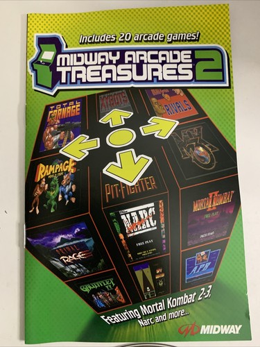 Midway Arcade Treasures 2 (Sony PlayStation 2, 2004) PAL Game Complete