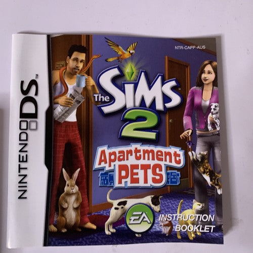The Sims 2: Apartment Pets NDS Nintendo DS 2008 Game Complete