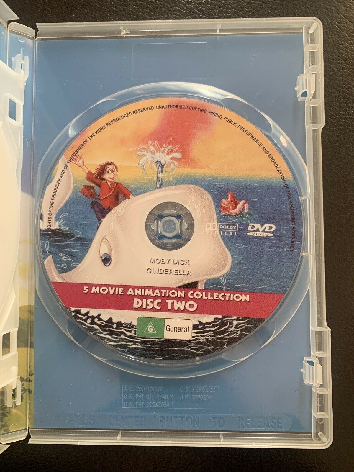 Snow white / Moby Dick / Cinderella / Little Princess / Sleeping Beauty DVD