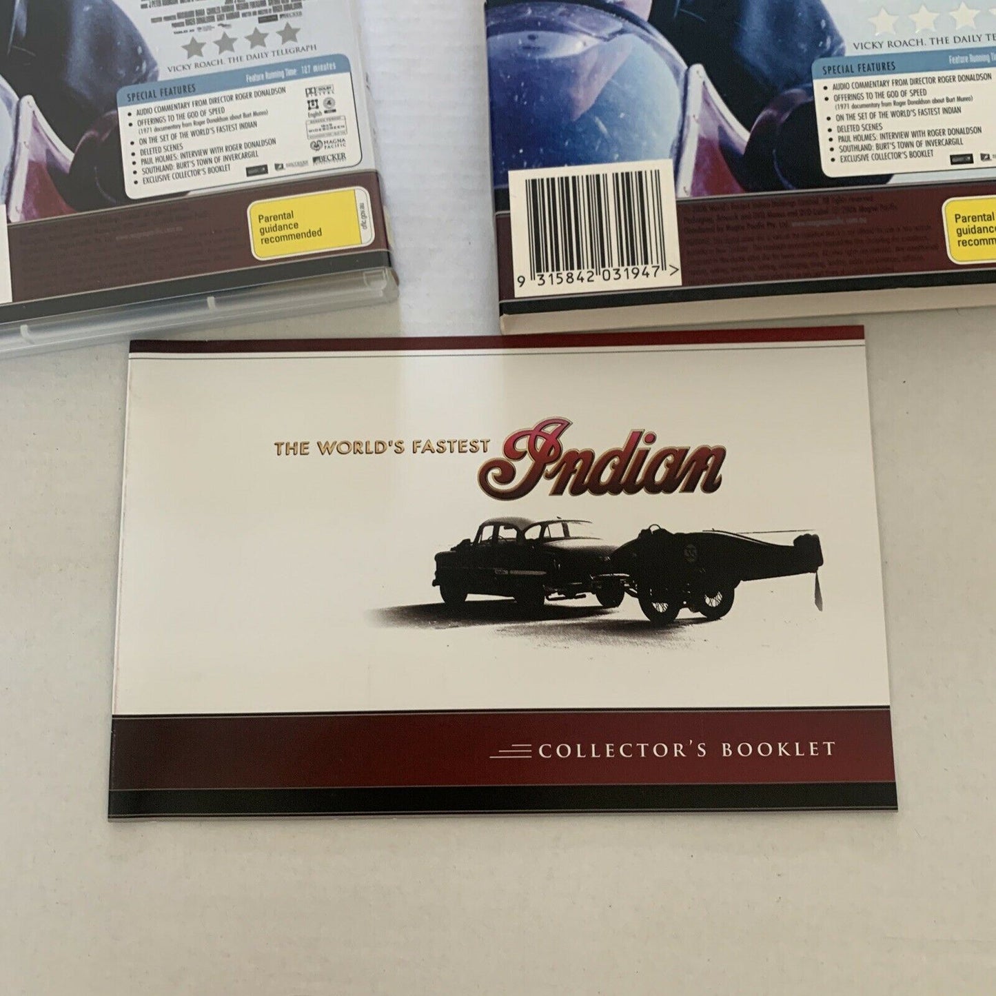 The World's Fastest Indian - Collector's Editon (DVD, 2006) Collector's Booklet