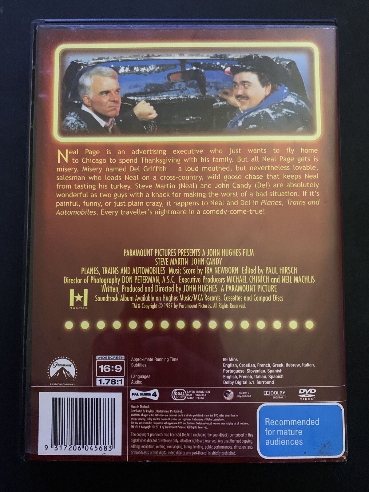 Planes, Trains And Automobiles (DVD, 1987) Steve Martin, John Candy. Region 4
