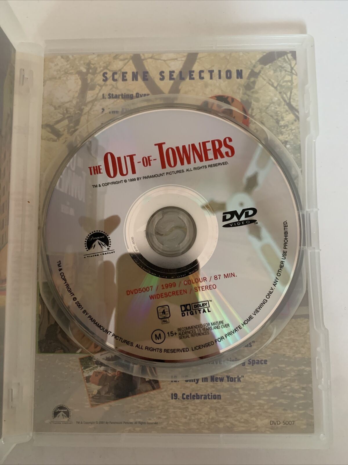 The Out Of Towners (DVD, 1999) Steve Martin, Goldie Hawn, John Cleese. Region 4