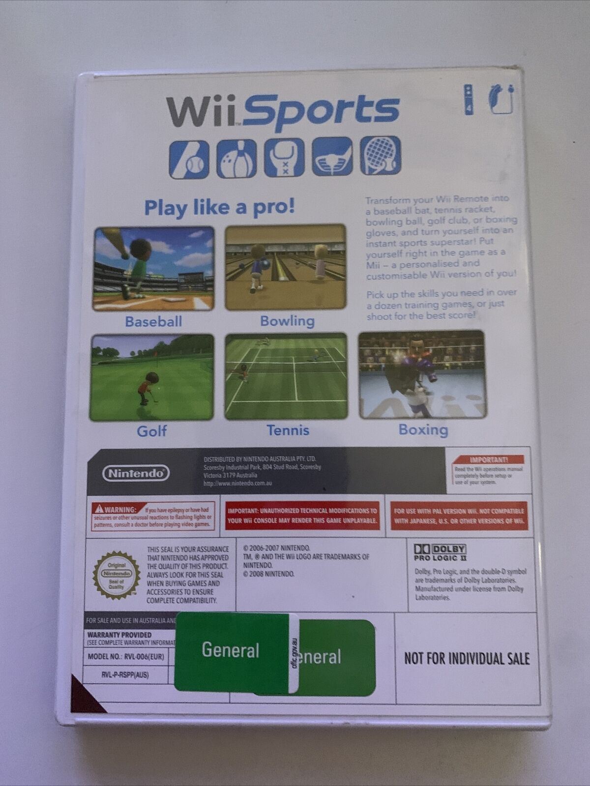 Wii Sports - Nintendo Wii PAL Game