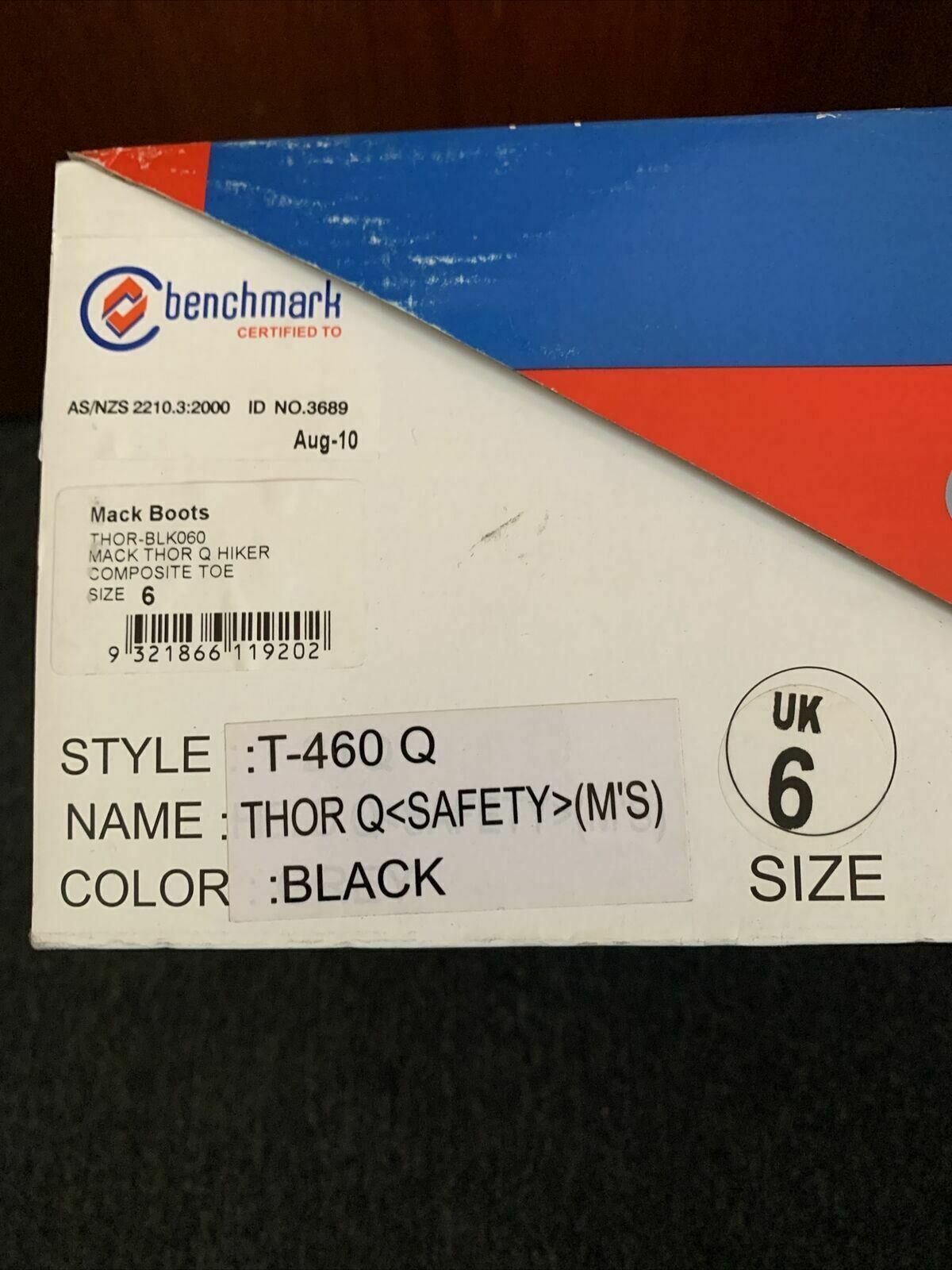 Mack T-460 Q Thor Q Hiker Shoes With Safety Composite Toe Cap UK6 US7