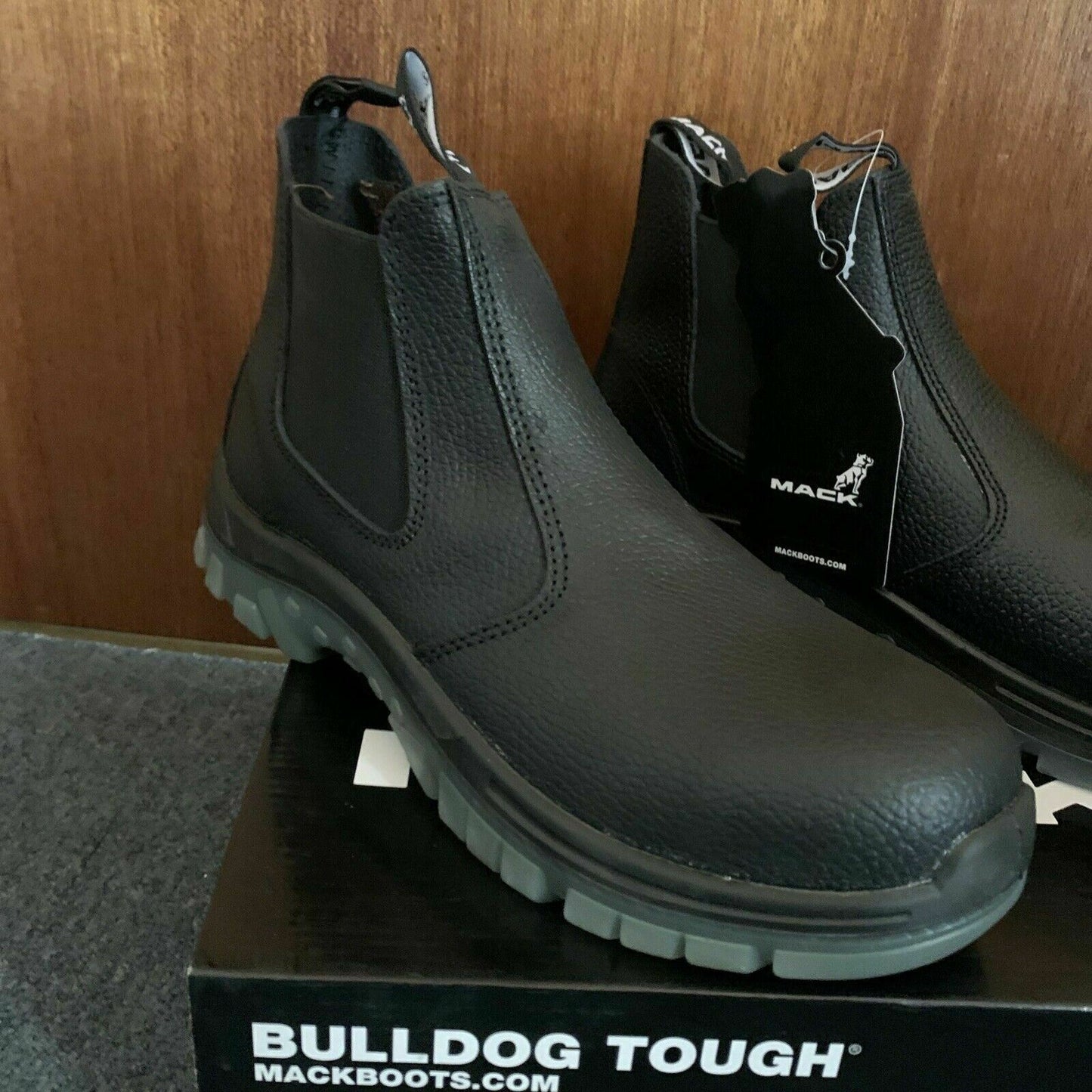 Mack Bulldog Tough Steel-Toe Tradie Boots MKTRADIE-BBF UK9 US10