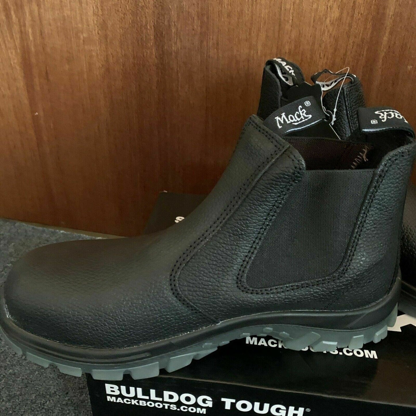 Mack Bulldog Tough Steel-Toe Tradie Boots MKTRADIE-BBF UK9 US10