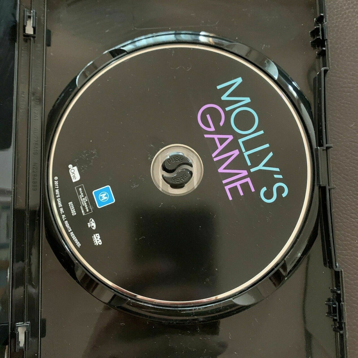 Molly's Game (DVD, 2017) Region 4. Idris Elba, Jessica Chastain