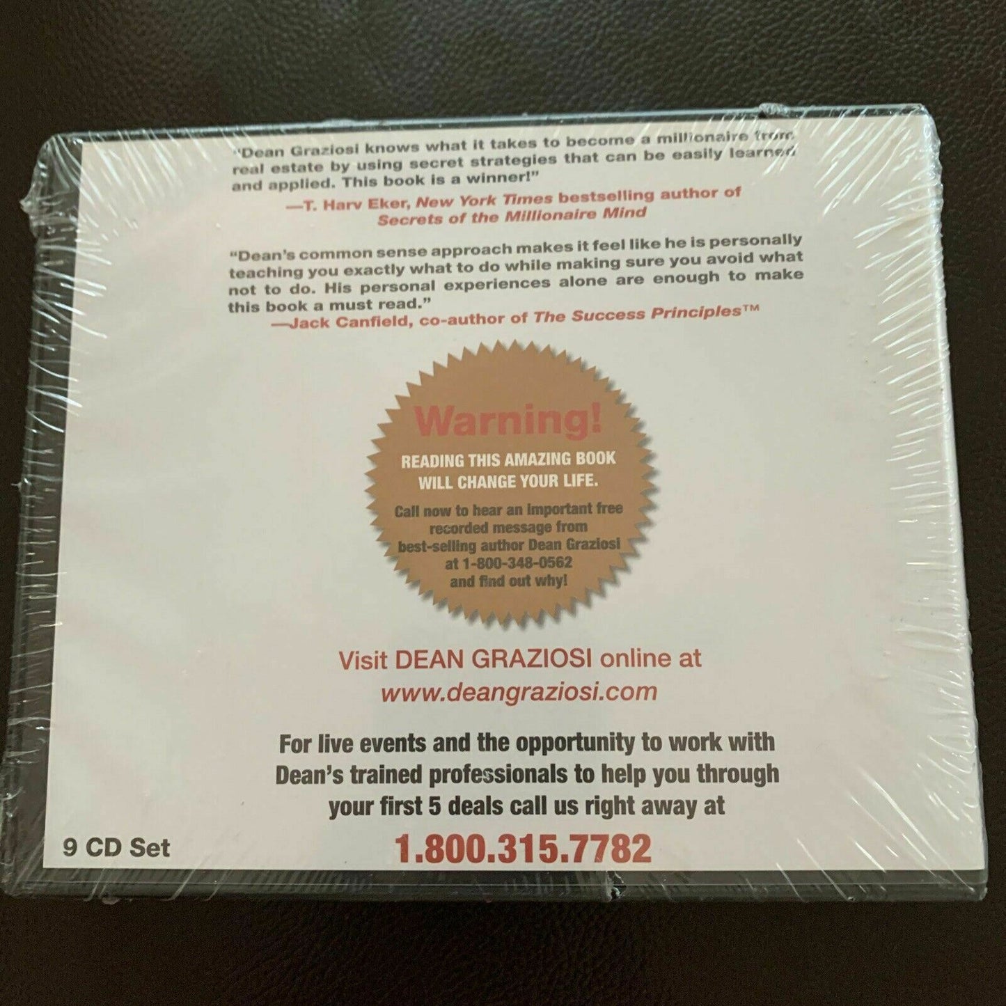 *New Sealed* Dean Graziosi - Be A Real Estate Millionaire (CD, 9-Disc)