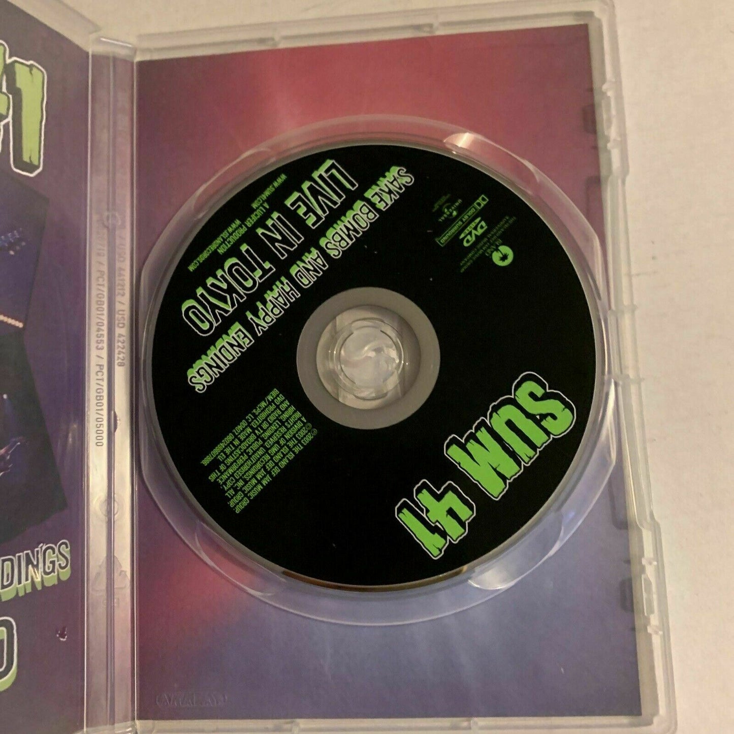 Sum 41 - Sake Bombs & Happy Endings Live In Tokyo (DVD, 2003) Region Free