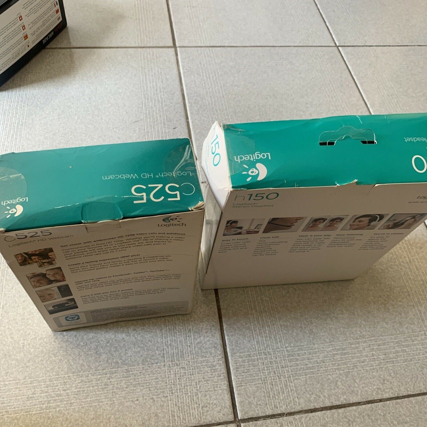 Logitech C525 HD Web Camera + Logitech h150 Stereo Headset